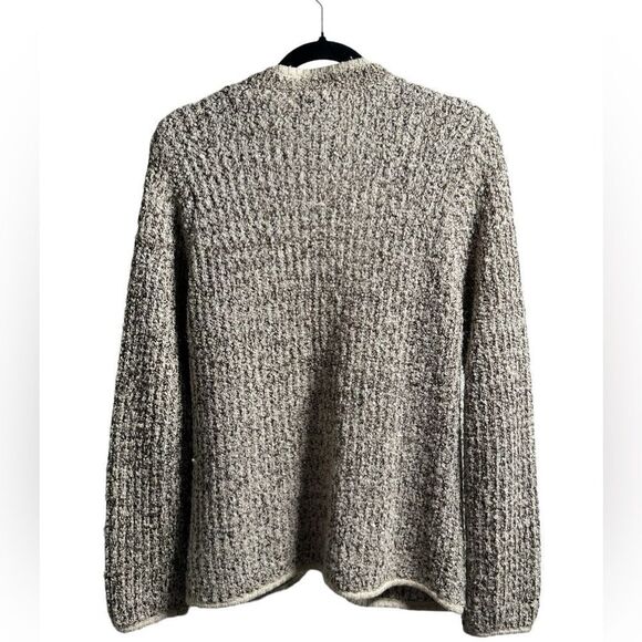 Vintage Women’s 1980s Tan Sweater Coat Cardigan Open Front Pockets- Size Medium - Picture 2 of 3